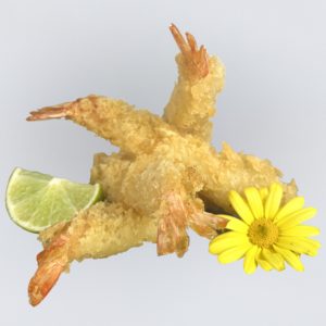 crevettes en tempura (4pcs)