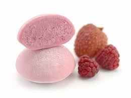 raspberry mochi